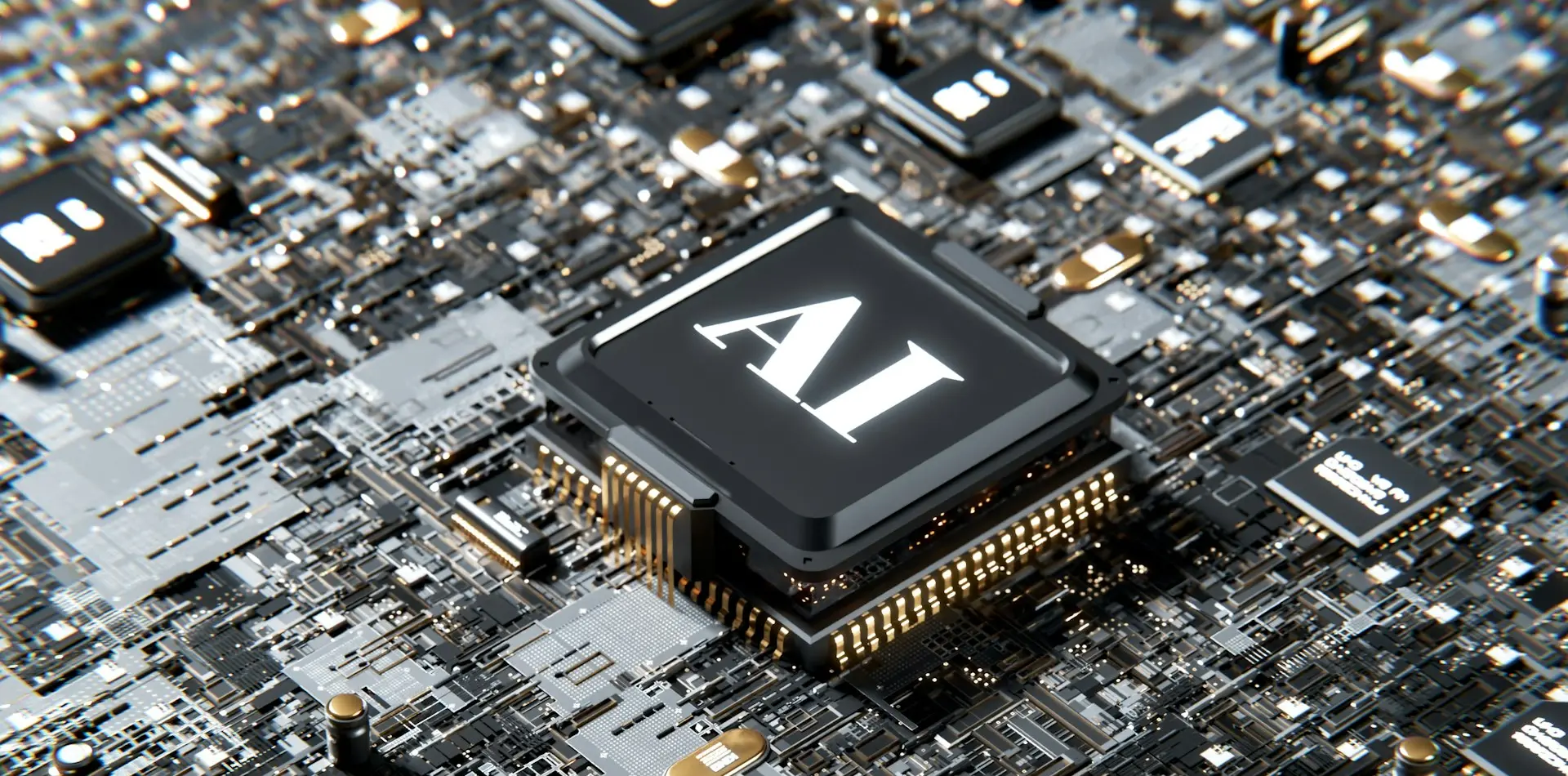 a computer chip with the letter a on top of it