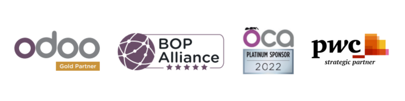 Odoo Gold Partner - BOP Alliance - OCA Platinum Sponsor - pwc strategic partner