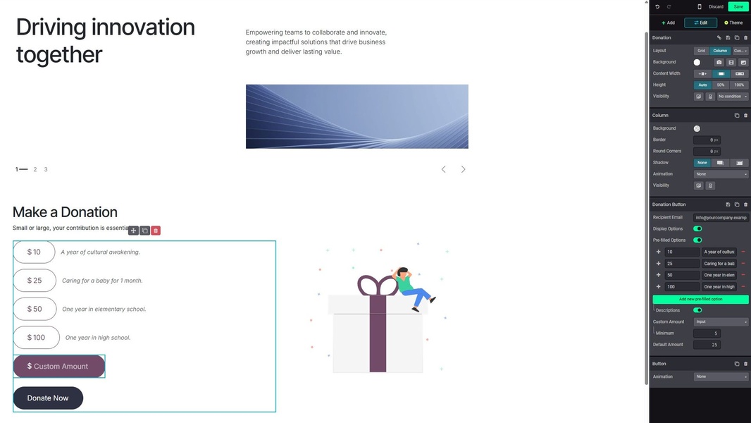 Website App – Online fundraising campaigns with donation forms, recurring gifts and secure payments