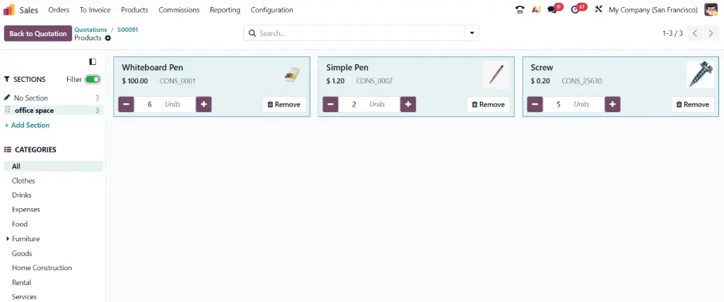 Odoo 19 Sales