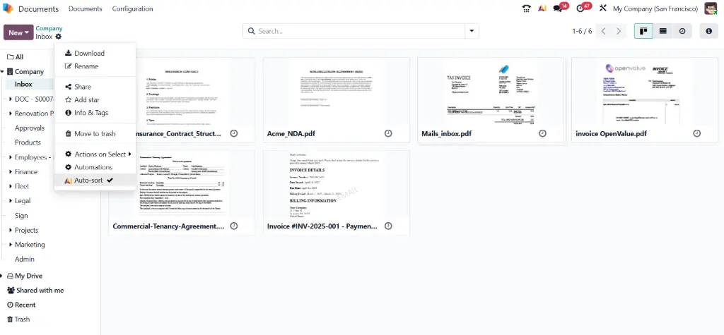 Odoo 19 Documents