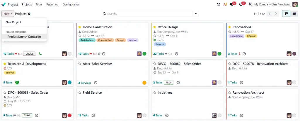 Odoo 19 Projects