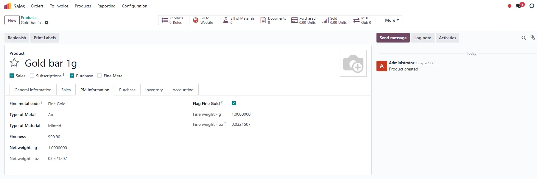OBS PM Accounting Module