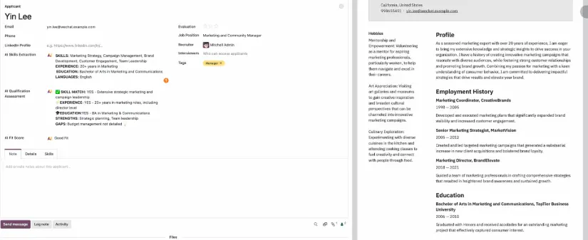 Odoo AI in Recruiting: How OBS AI Automates Application Processes Odoo AI in Recruiting: How OBS AI Automates Application Processes