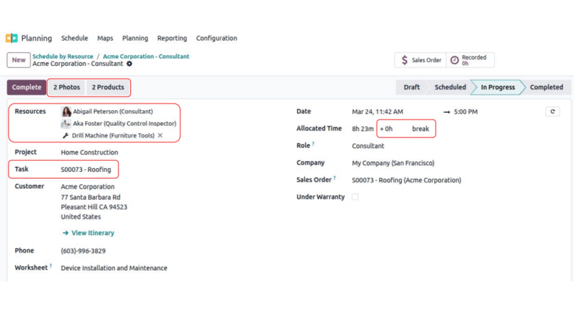 Odoo 20 Planning