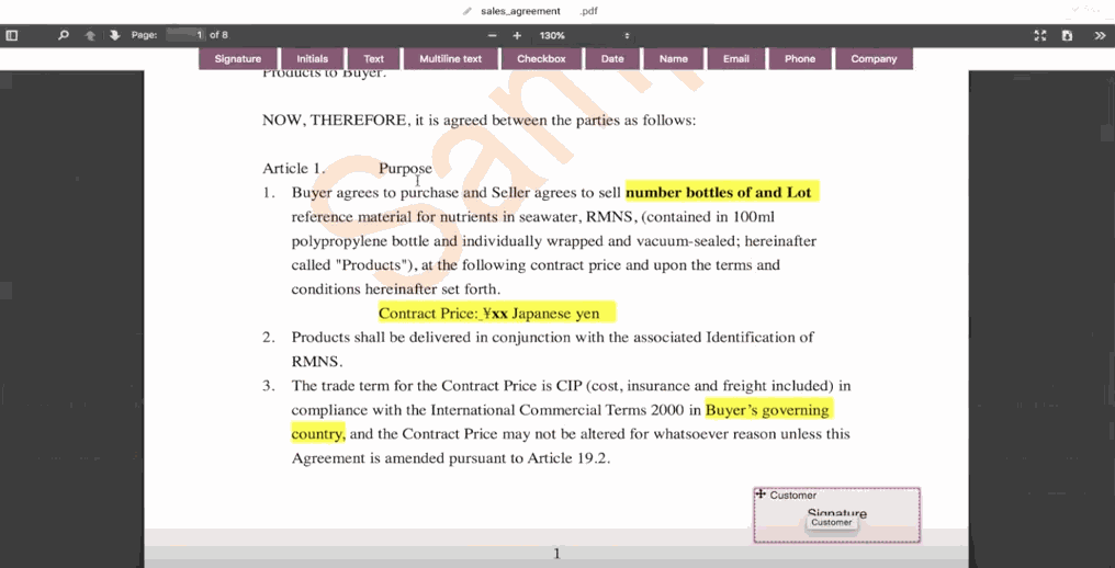 Odoo - Sample 2 for three columns