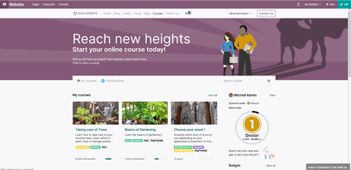 Odoo • Text and Image